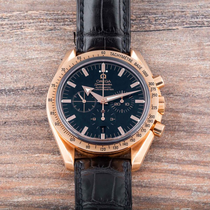 Omega SPEEDMASTER BROAD ARROW 18KT PINK GOLD REF. 3653.80.33