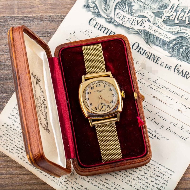 Patek Philippe TIME-ONLY YELLOW GOLD WRISTWATCH WITH BOX AND PAPERS