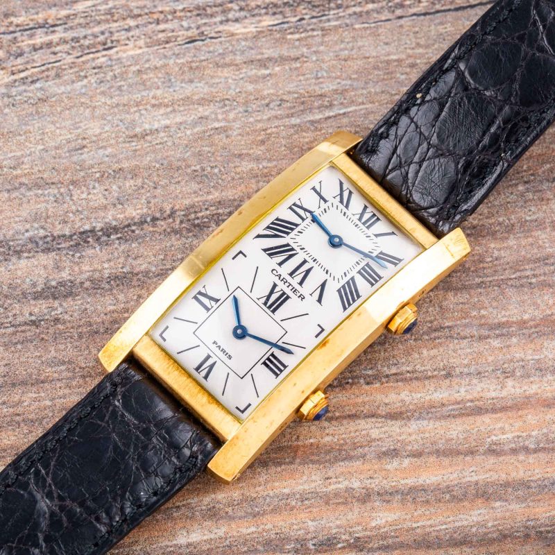 Cartier CINTREE’ DUAL TIME YELLOW GOLD ROMAN DIAL LIMITED EDITION