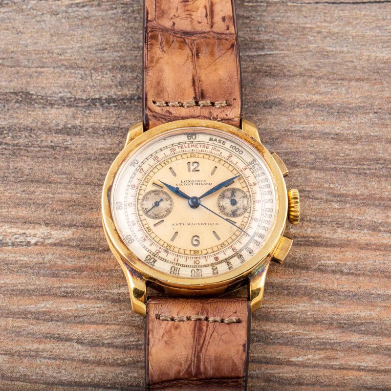 Longines CHRONOGRAPH 13ZN YELLOW GOLD GIUDICI MILANO REF. 3756