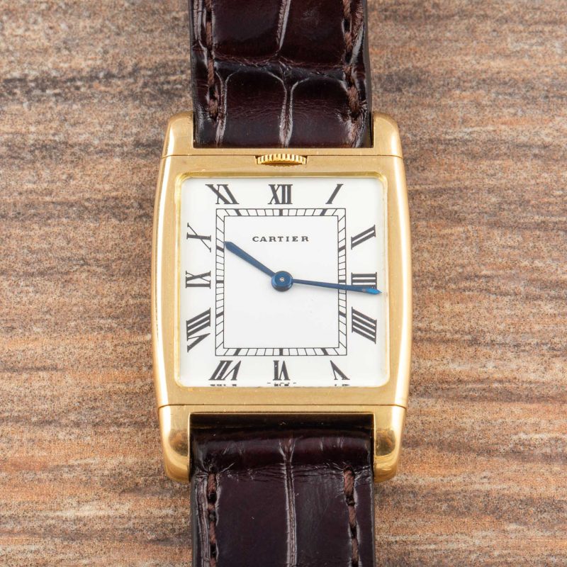 Cartier TANK REVERSO DUAL TIME YELLOW GOLD