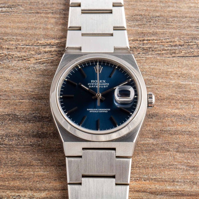 Rolex DATEJUST OYSTERQUARTZ 17000 BLUE DIAL LIKE NEW FULL SET