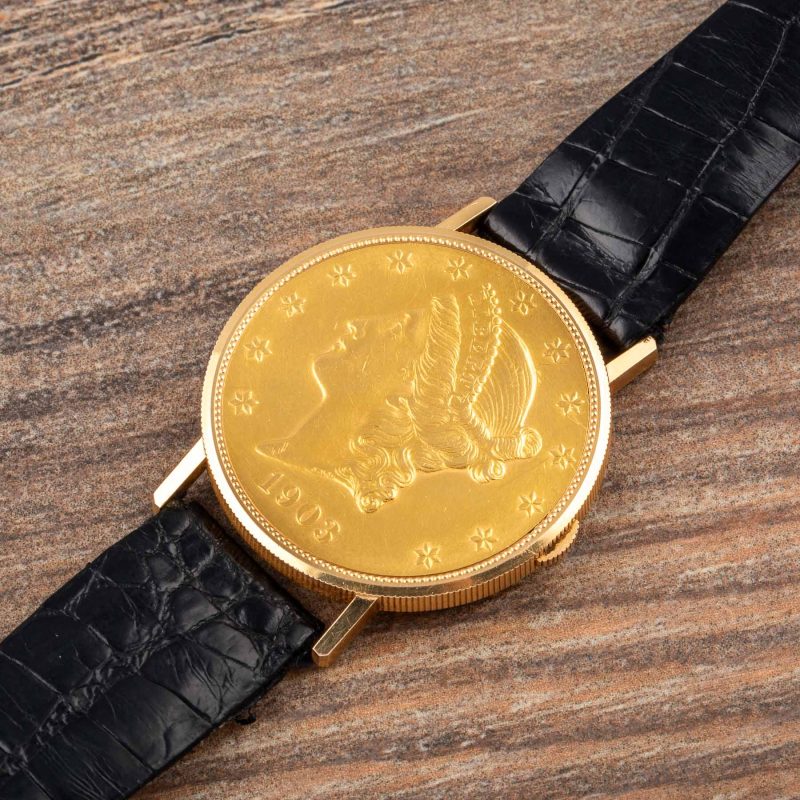 Bueche Girod GOLD COIN WRISTWATCH