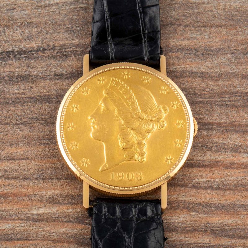 Bueche Girod GOLD COIN WRISTWATCH