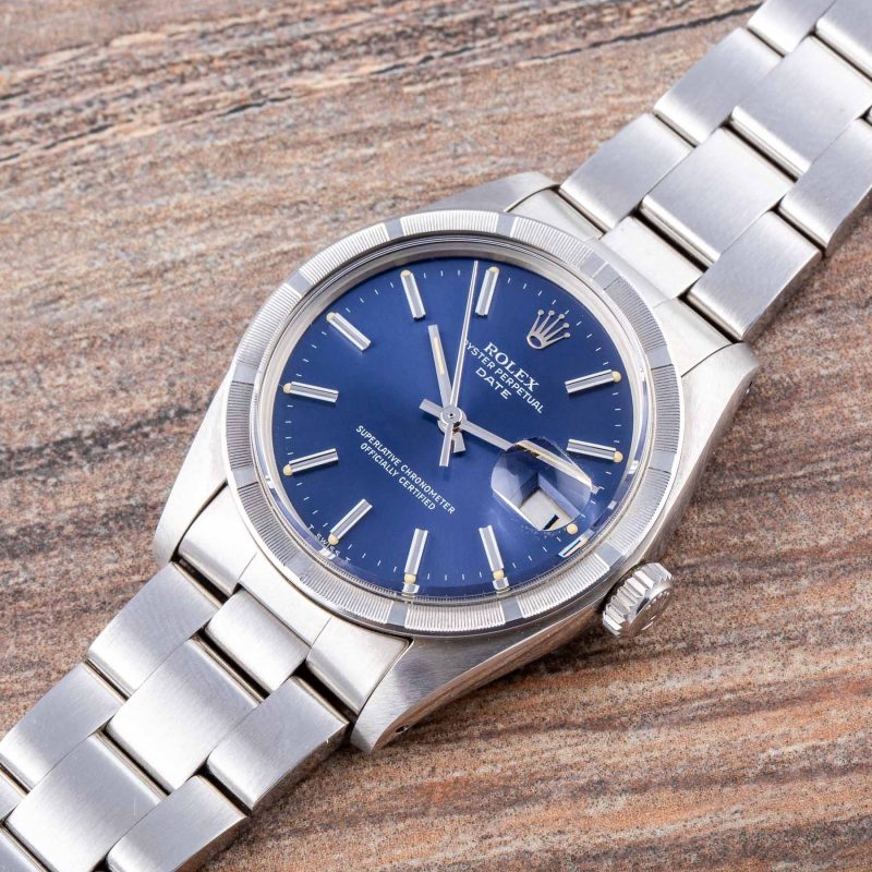 Rolex DATE REF. 1501 “WIDE BOY” BLUE DIAL NEW OLD STOCK