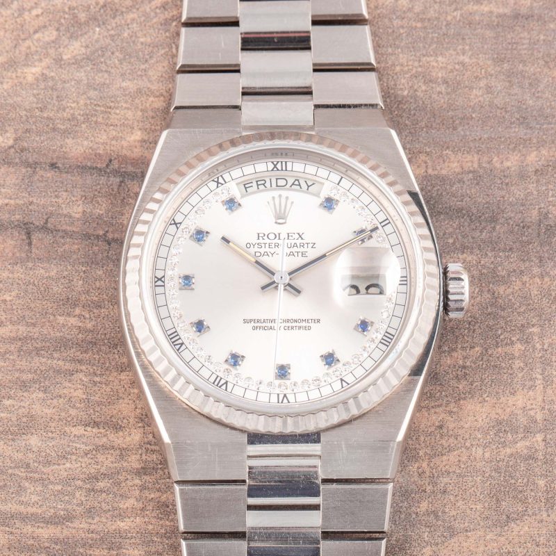 Rolex OYSTERQUARTZ DAYDATE 19019 SAPPHIRE DIAL