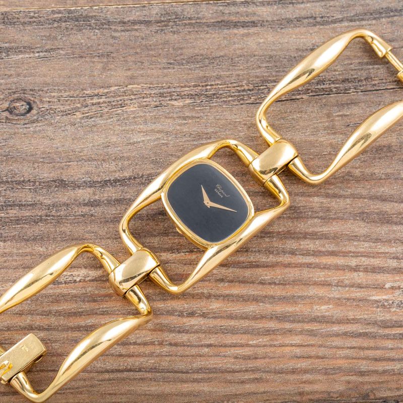 Chopard LADY JEWEL CUFF WATCH ONYX DIAL
