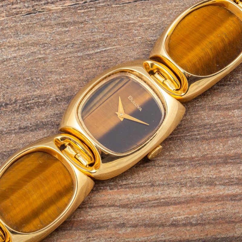 Bulova JEWEL WATCH TIGER EYE DIAL