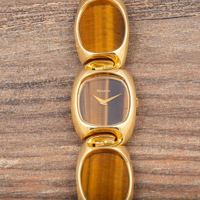 Bulova JEWEL WATCH TIGER EYE DIAL
