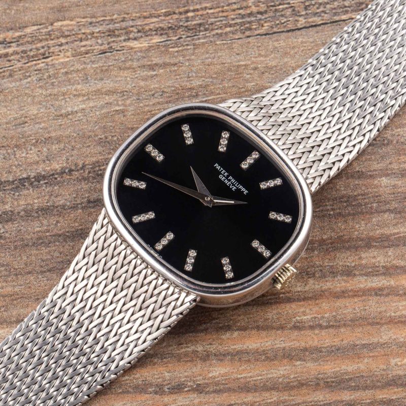 Patek Philippe GOLDEN ELLIPSE 3619 DUAL TIME WHITE GOLD WITH BRACELET