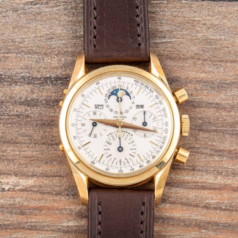 Universal Geneve TRICOMPAX 14kt 48110103 UNTOUCHED