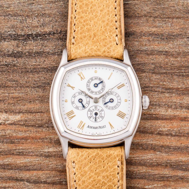 Audemars Piguet JOHN SCHAEFFER TRIPLE DATE CALENDAR WHITE GOLD REF. 25870