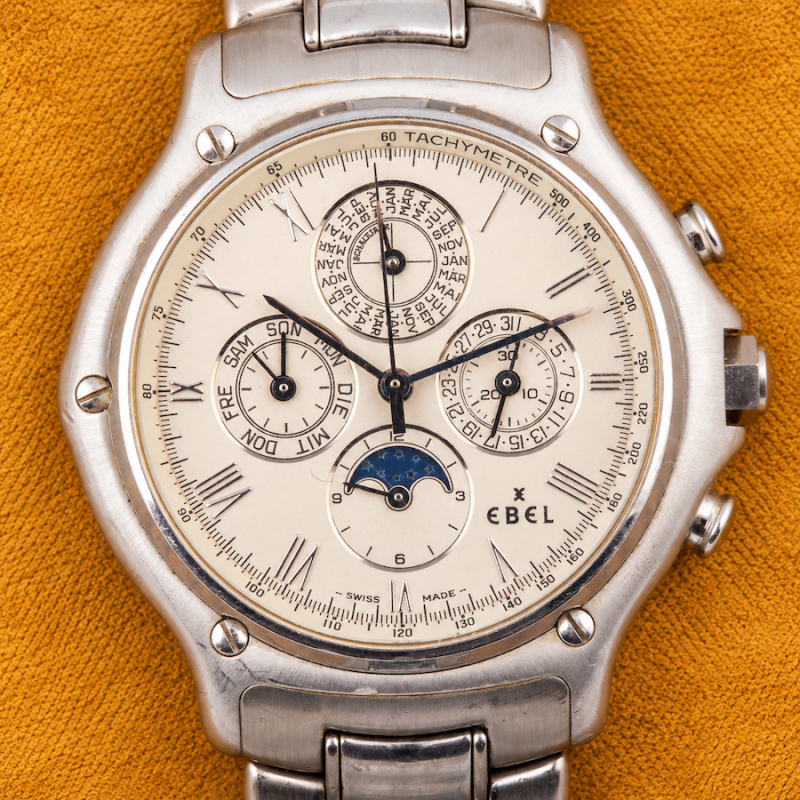 Ebel EL PRIMERO  PERPETUAL CALENDAR WHITE GOLD 