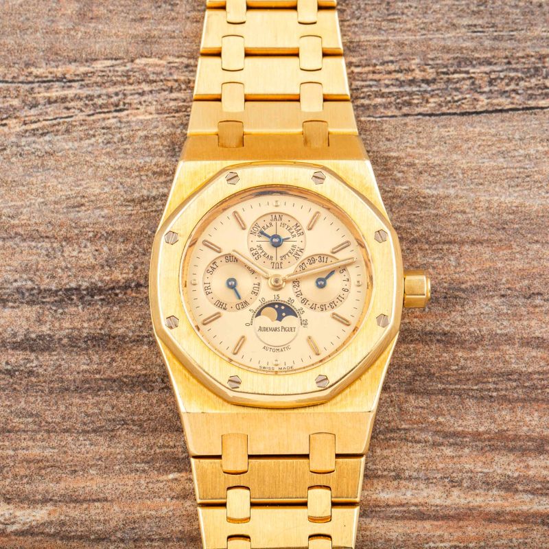 Audemars Piguet ROYAL OAK 25800BA “BABY PERPETUAL” YELLOW GOLD 