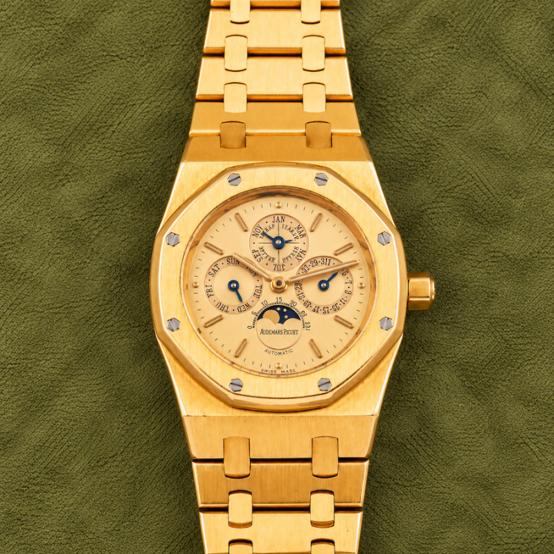 Audemars Piguet ROYAL OAK 25800BA “BABY PERPETUAL” YELLOW GOLD 