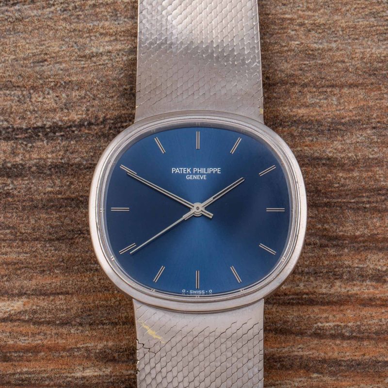 Patek Philippe GOLDEN ELLIPSE REF. 3586/1 WITH BLUE DIAL IN WHITE GOLD