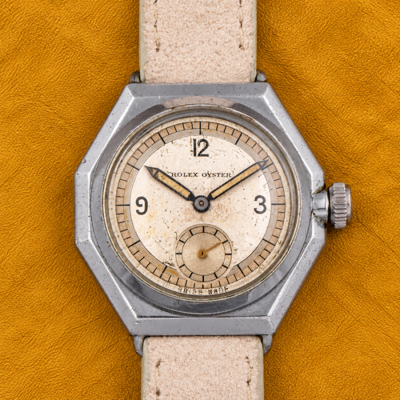 Rolex EARLY OYSTER WITH OCTAGONAL CASE IN STAINLESS STEEL