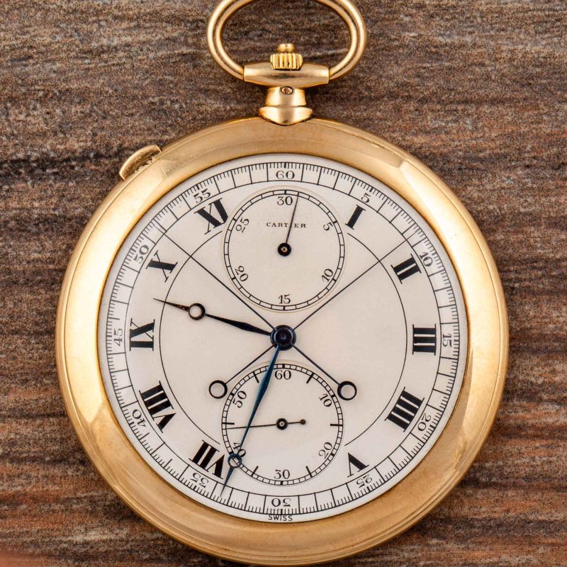 Cartier SPLIT-SECONDS CHRONOGRAPH POCKET WATCH