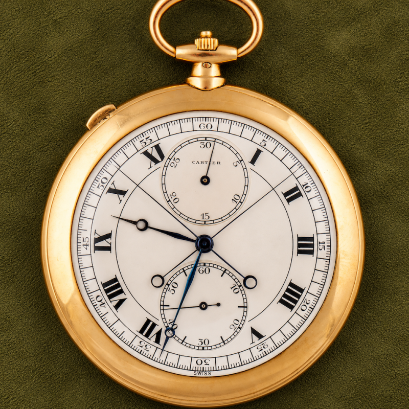 Cartier SPLIT-SECONDS CHRONOGRAPH POCKET WATCH