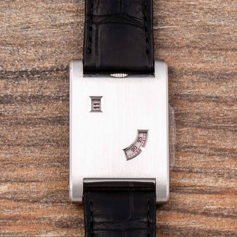 Cartier TANK À GUICHETS OBLIQUE  LIMITED EDITION 200 PIECES IN PLATINUM