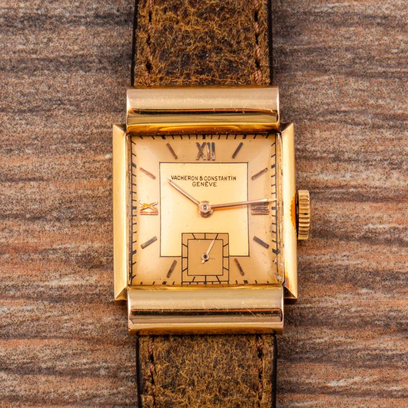 Vacheron & Constantin SHAPED WATCH WITH HOODED LUGS “PINK ON PINK” IN ROSE GOLD