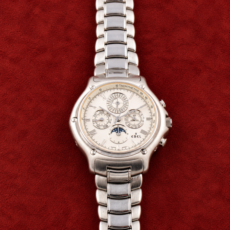 Ebel EL PRIMERO PERPETUAL CALENDAR WHITE GOLD 